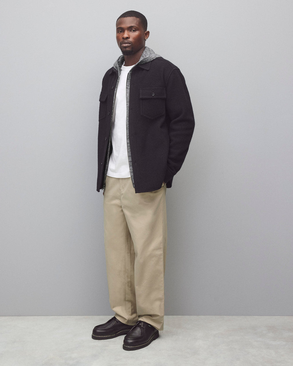 Boiled Wool Warden Overshirt
