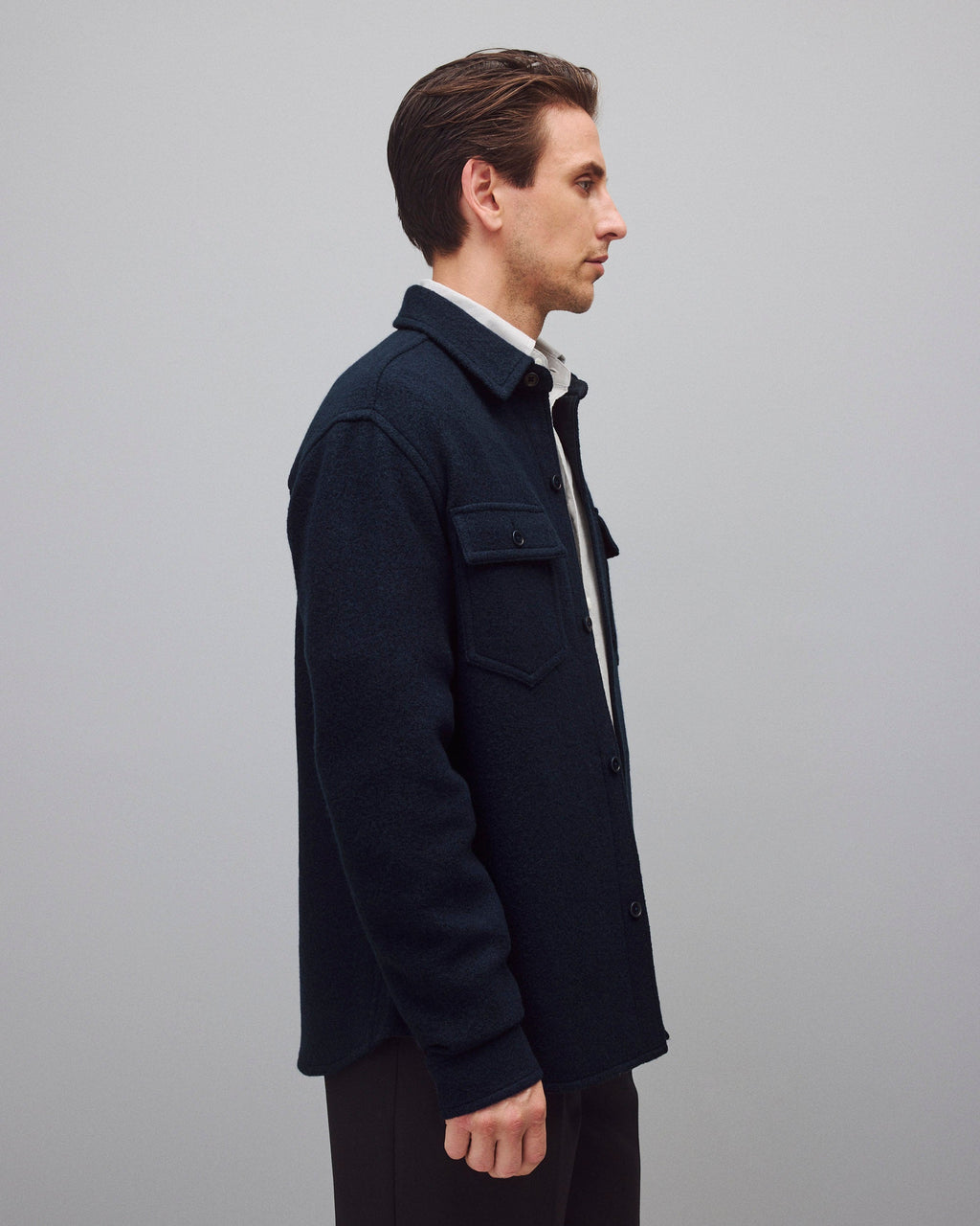 Boiled Wool Warden Overshirt